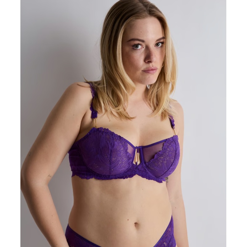 Flowermania Half-Cup Bra In Poison Purple – Aubade