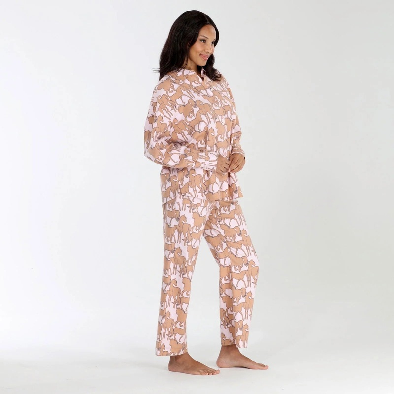 Golden Hour PJ Set In Aurora Horses – Honeydew Intimates