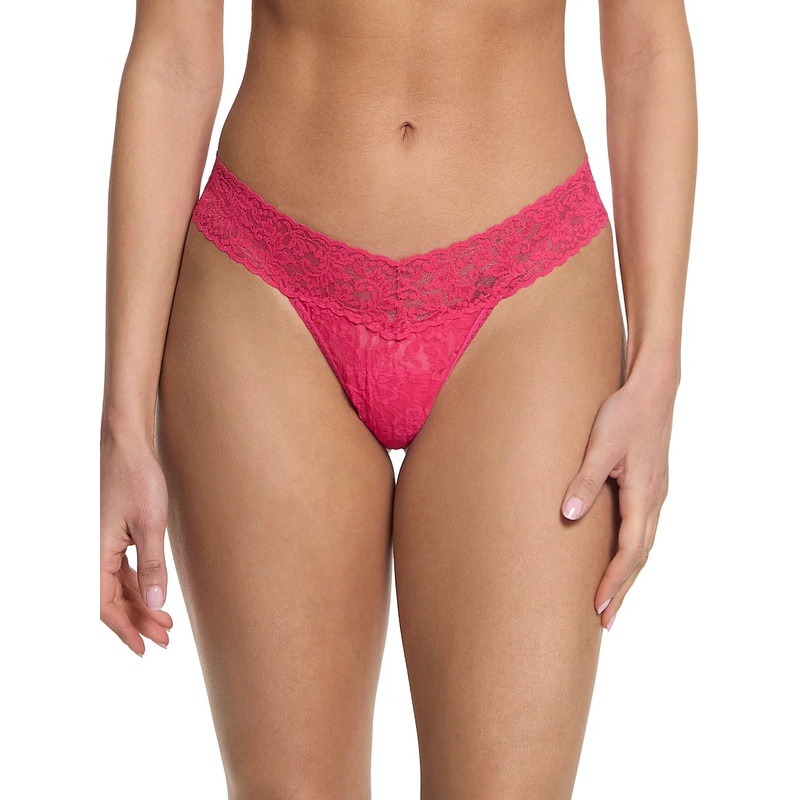 Low Rise Signature Lace Thong In Sweet Tart – Hanky Panky