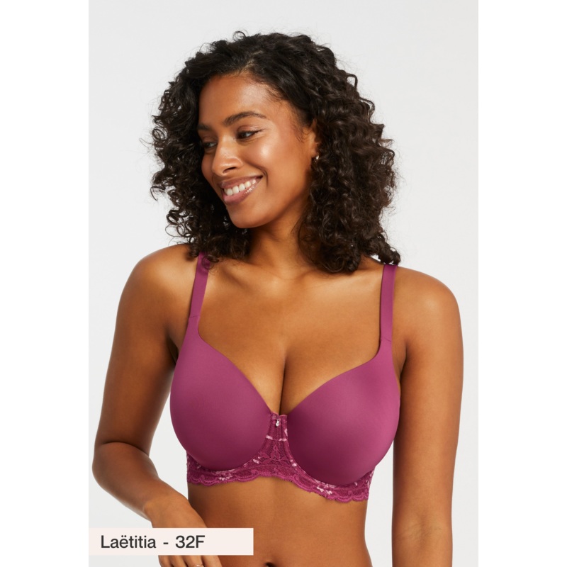 Pure Plus Full Coverage T-Shirt Bra In Cranberry – Montelle