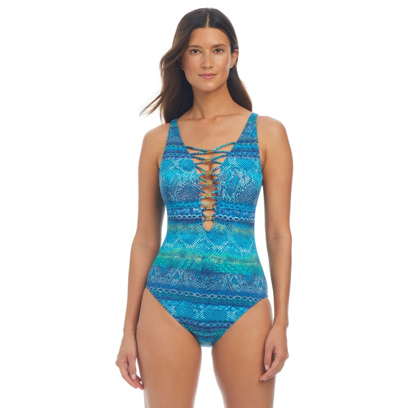 Bring The Heat Lace Down One-Piece Swimsuit