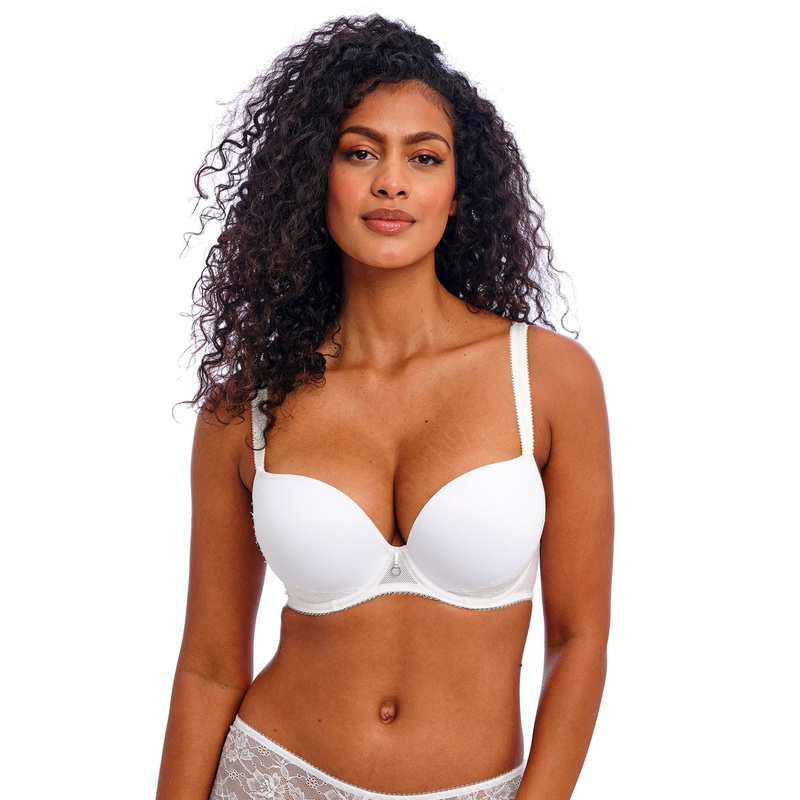 Fascinate UW Moulded Plunge T-Shirt Bra In White – Freya