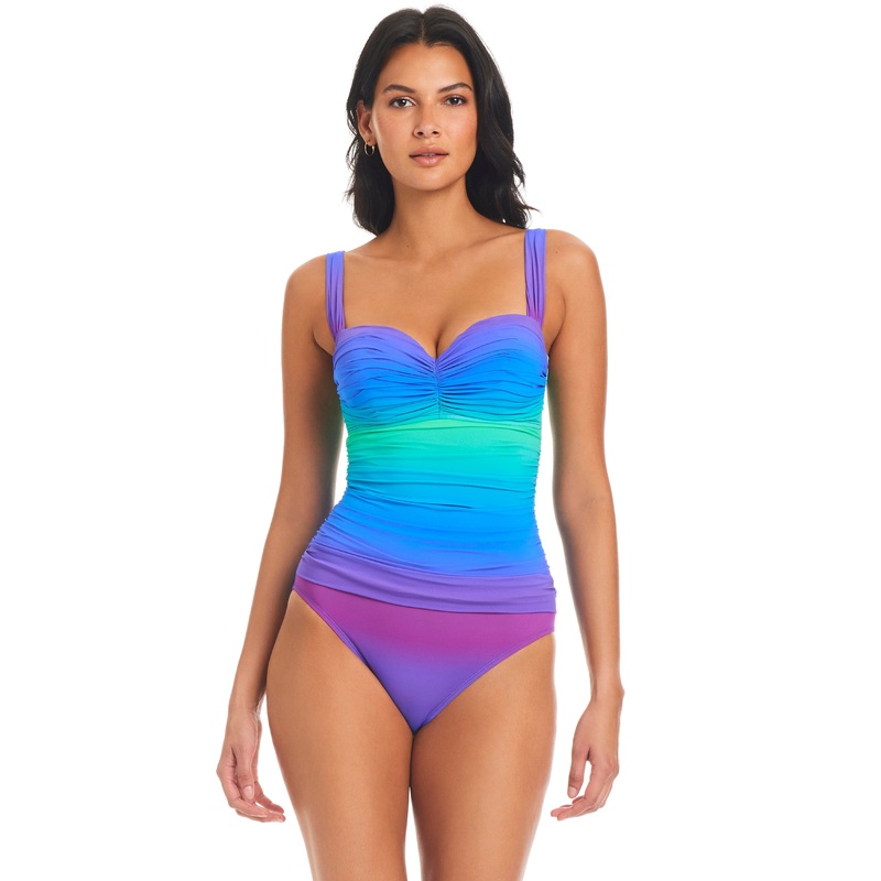 Heat Of The Moment Shirred Bandeau One-Piece Swimsuit