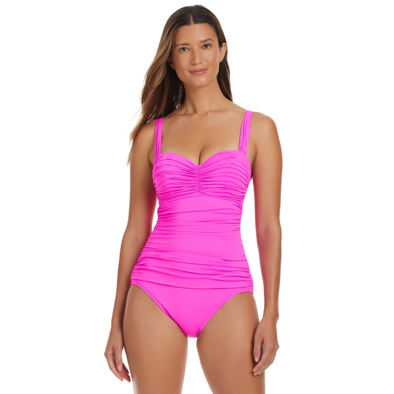 Kore Shirred Bandeau One Piece Swimsuit