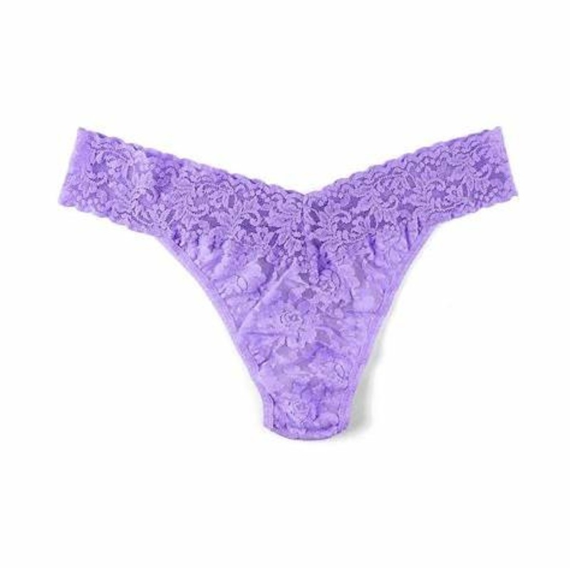 Low Rise Signature Lace Thong In Wild Orchid – Hanky Panky
