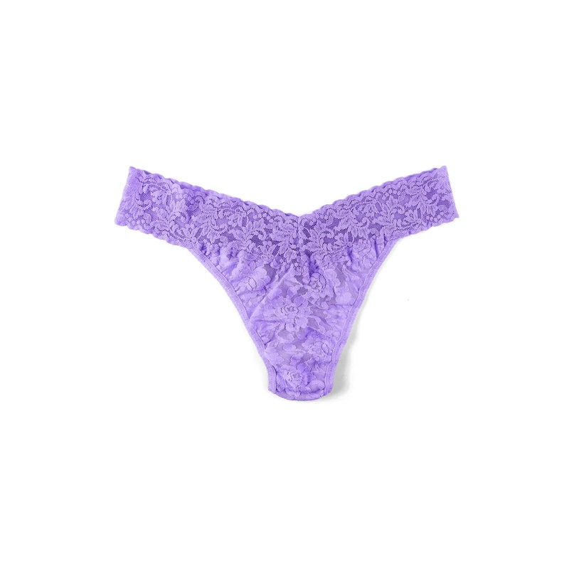 Original Rise Signature Lace Thong In Electric Orchid – Hanky Panky