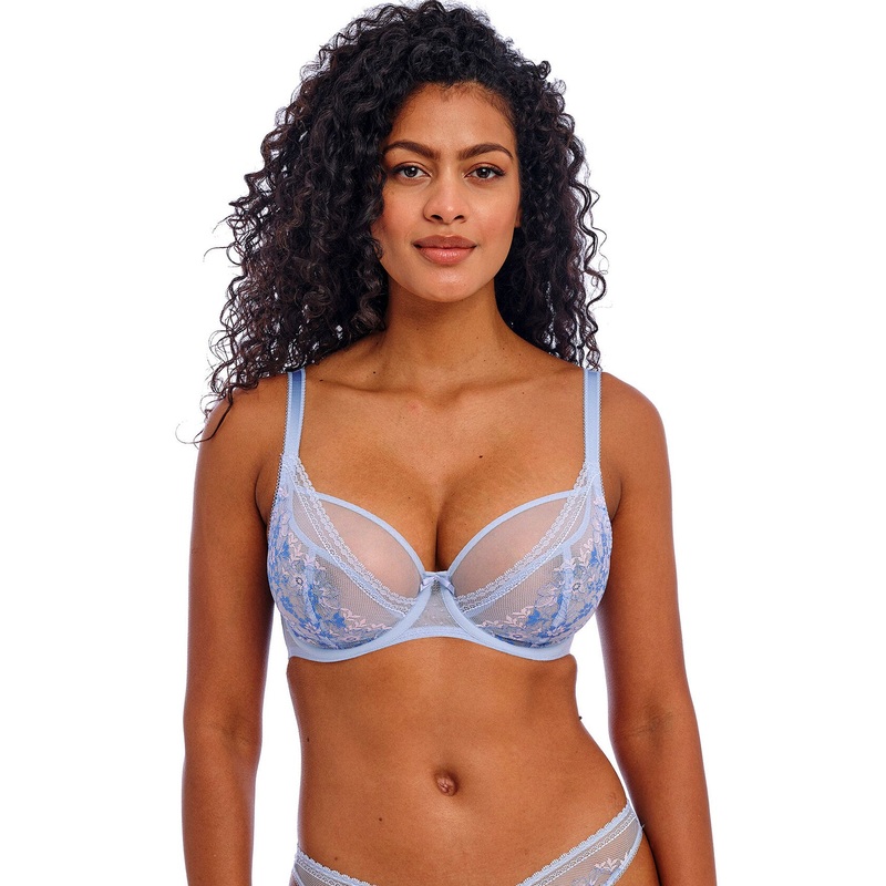 Sydnie UW High Apex Plunge Bra In Chambray – Freya