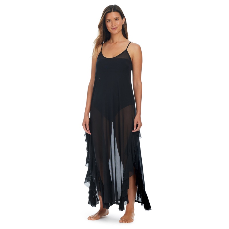 Be Transparent Ruffle Dress Coverup