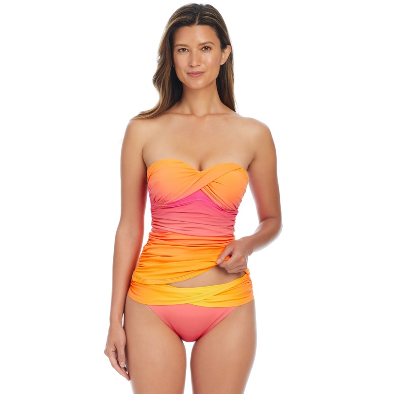 Beat The Heat Bandeau Tankini Swimsuit Top