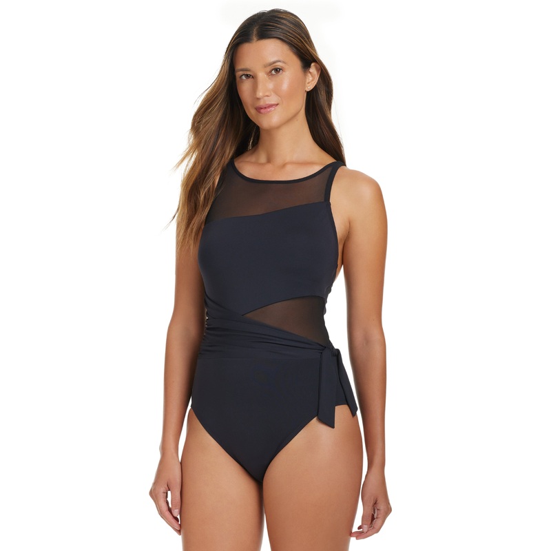 Don’t Mesh With Me High Neck One Piece Swimsuit