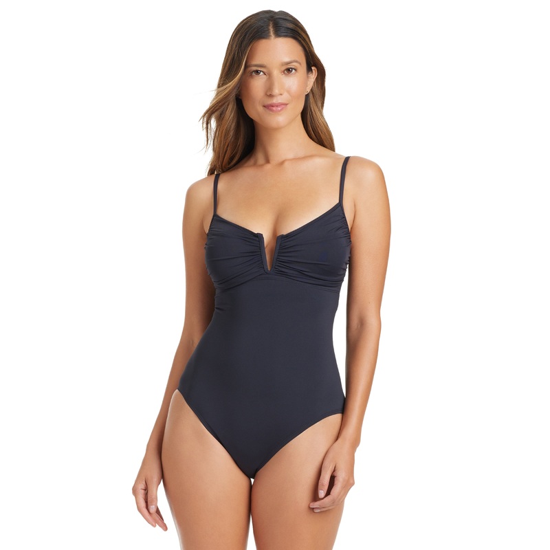 El Morocco V Wire Over The Shoulder One Piece Swimsuit