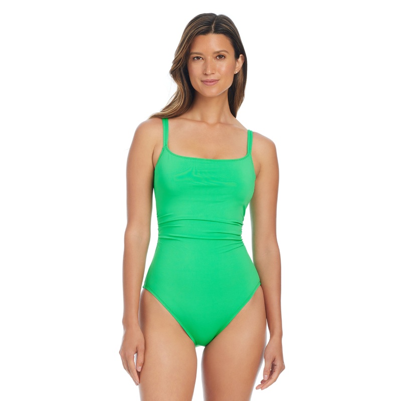 The Kore Scoop Neck One-Piece Swimsuit in Parakeet