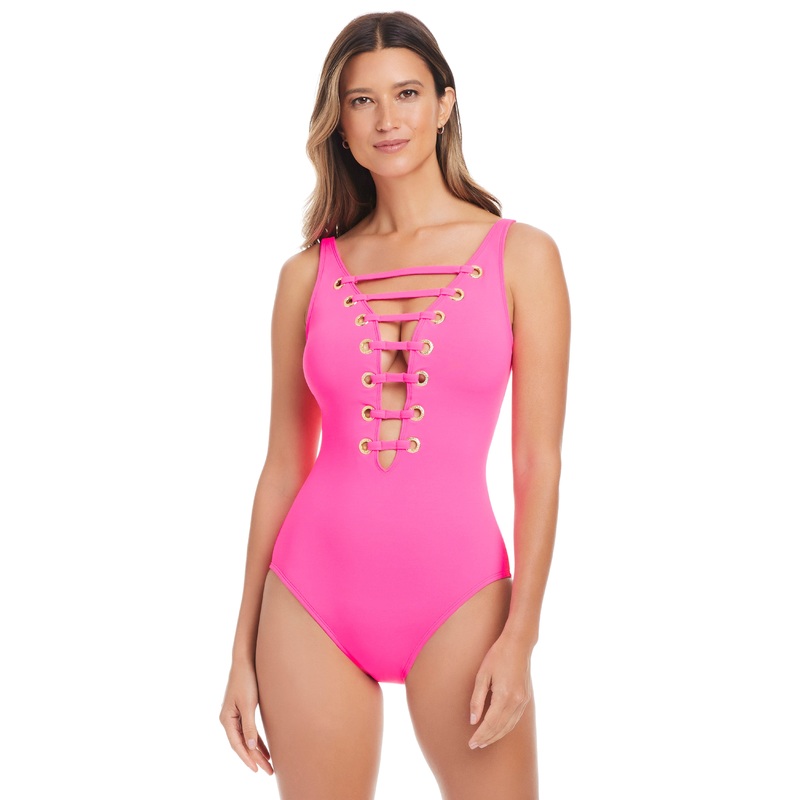 The Limited Edition Hole In One Swimsuit in Rosa