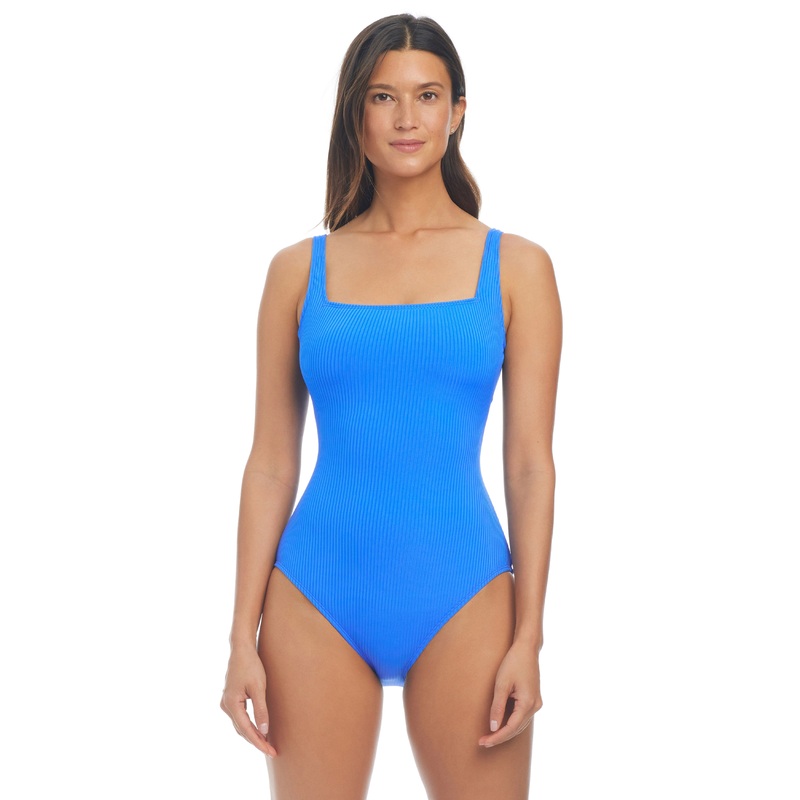 Walk The Line Square Neck Tank Mio One-Piece Swimsuit