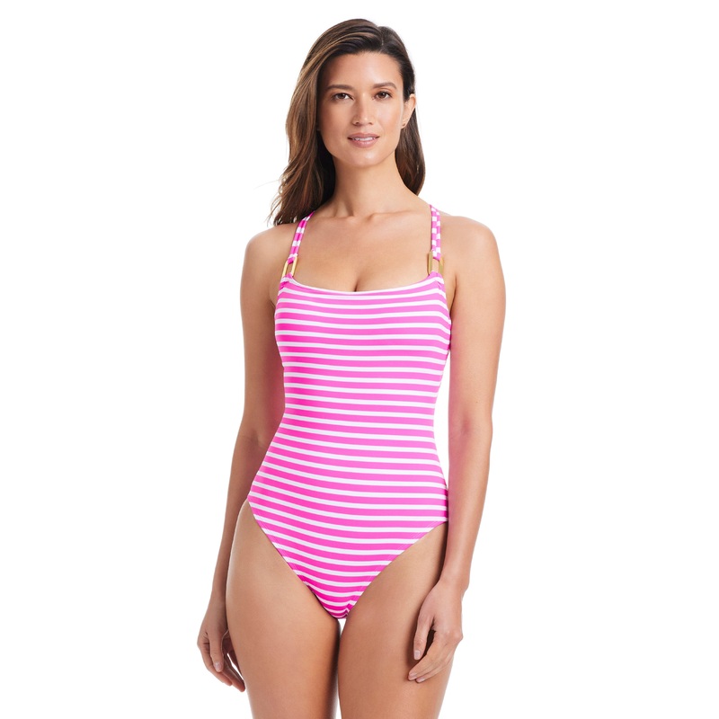 EXCLUSIVE! Smooth Operator Cross Back One Piece Swimsuit