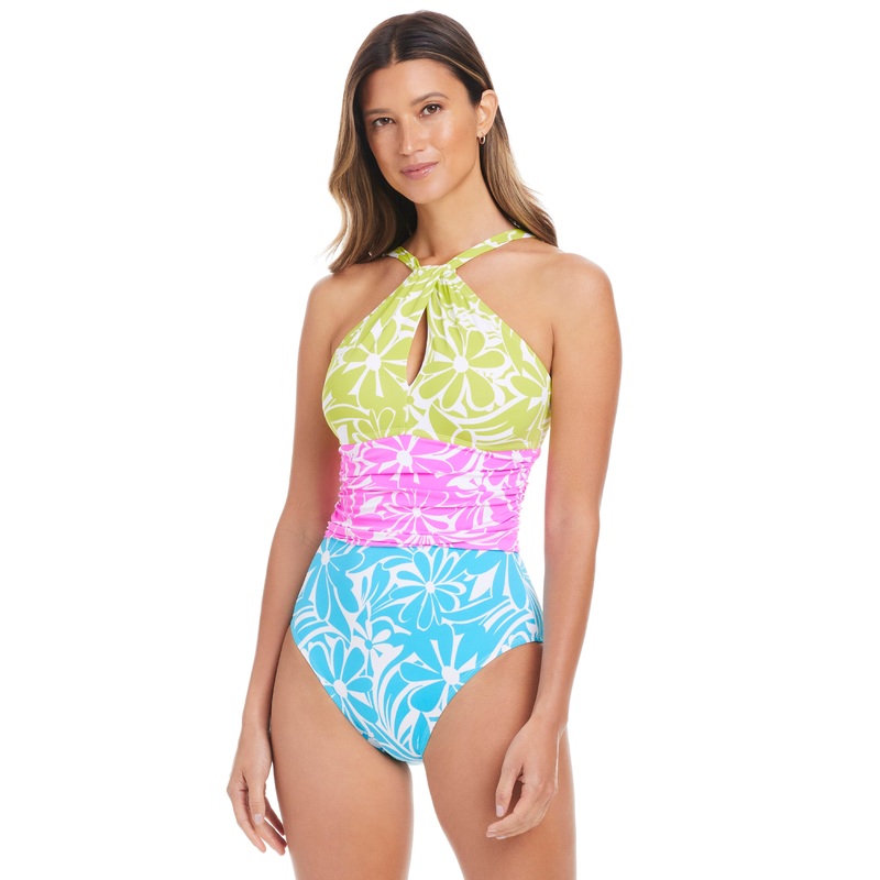Sock It To Me Key Hole One Piece Swimsuit