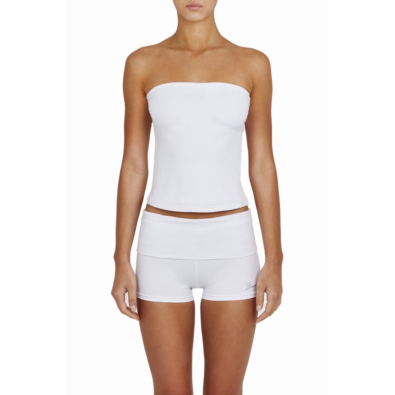 BASE tube top – bianco