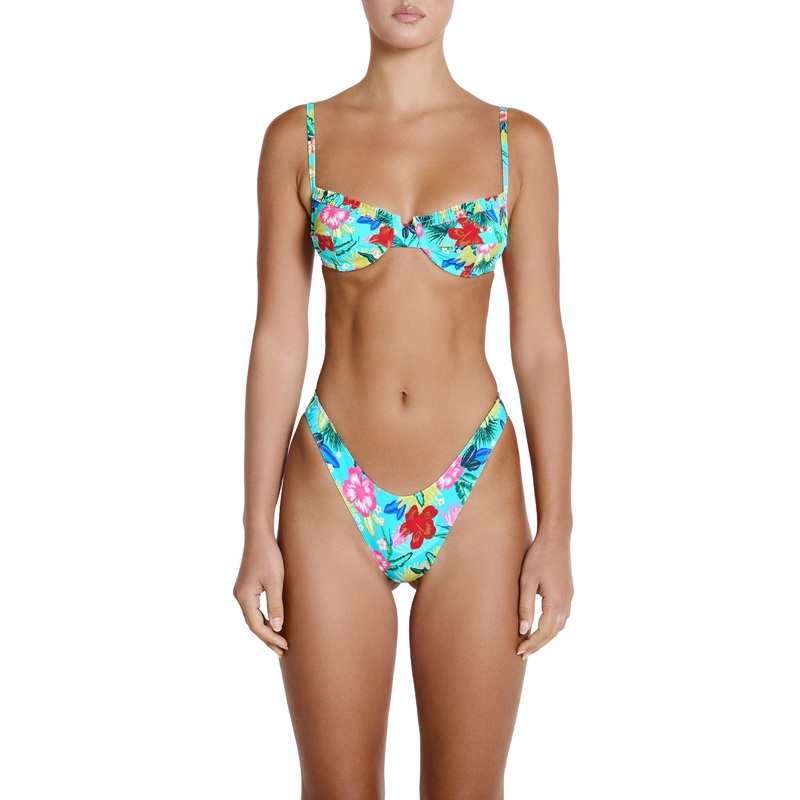 ELLE bottoms – retro hibiscus