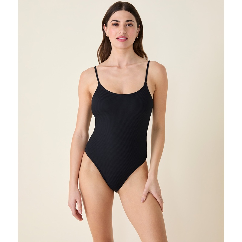 The Amalfi One Piece – Ribbed – Black – Classic