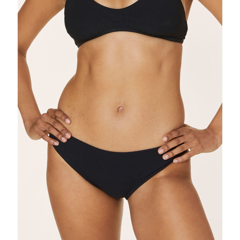 The Classic Bikini Bottom – Ribbed – Black