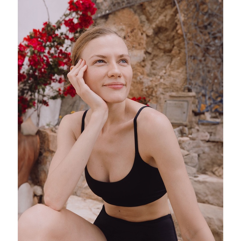 The Maui Bikini Top – Eco Nylon – Black