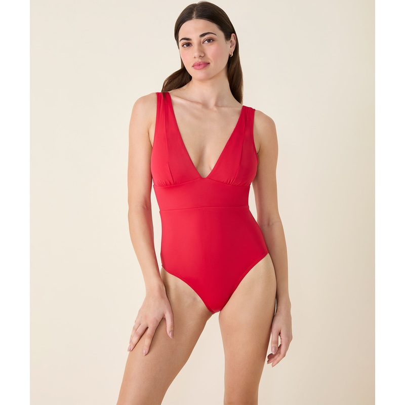 The Mykonos One Piece – Eco Nylon – Cherry Red – Long Torso
