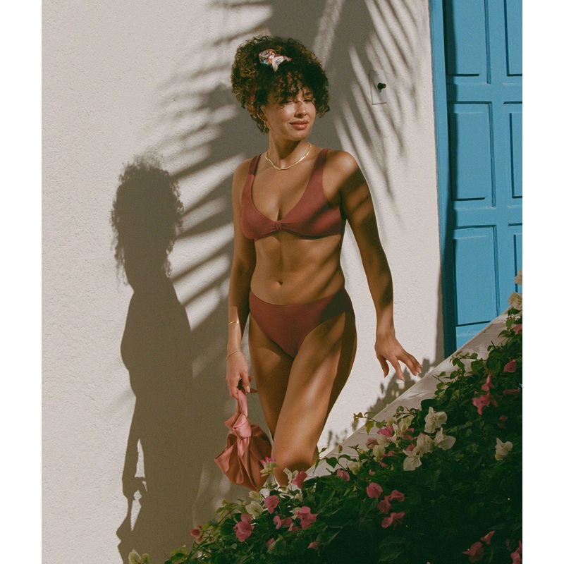 The Amor Bikini Top – Eco Nylon – Sequoia