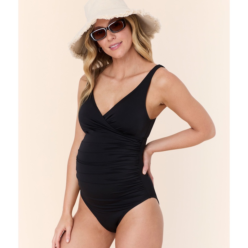 The Cala Maternity One Piece – Eco Nylon – Black – Classic