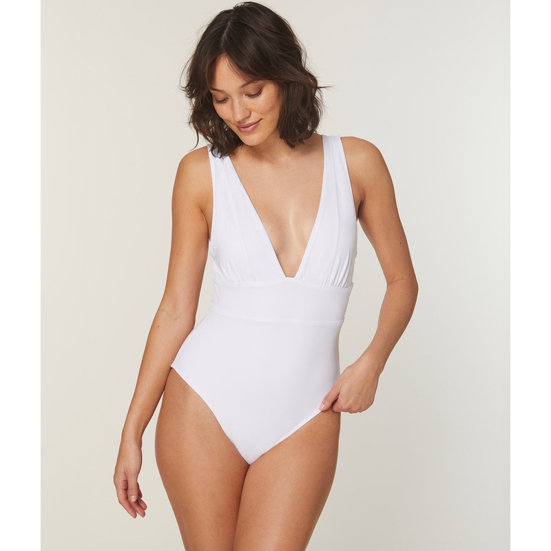 The Mykonos One Piece – Eco Nylon – White – Classic