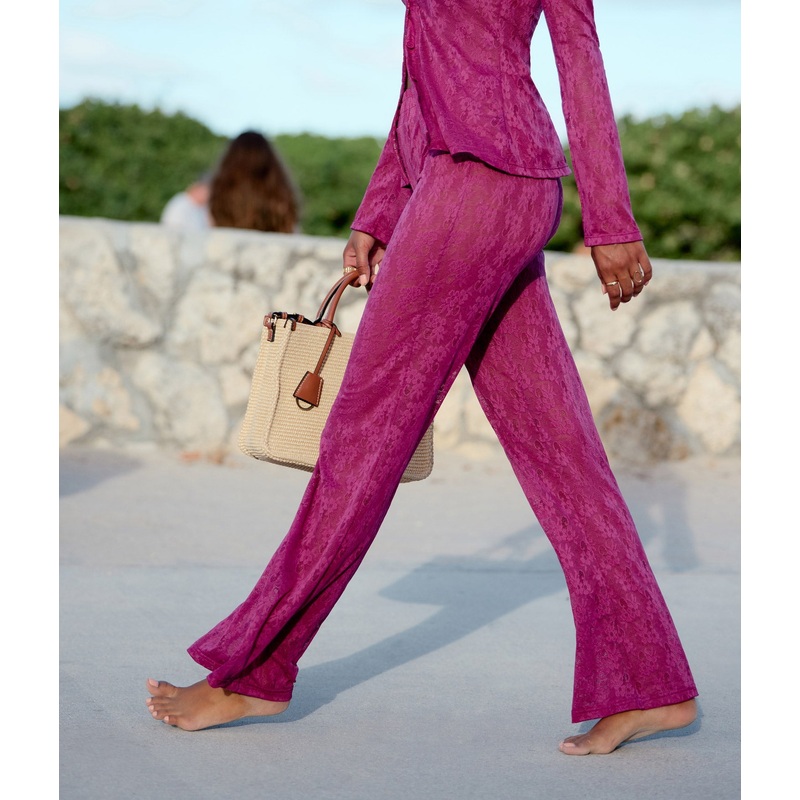 The Suva Pant – Floral Lace – Aurora