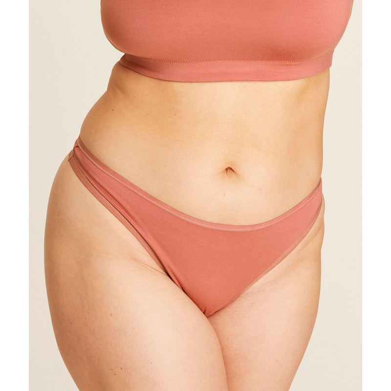 The Thong Panty – Rayon – Apricot