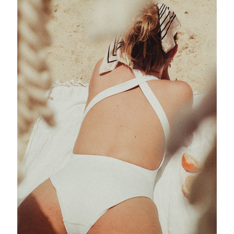 The Tulum One Piece – Eco Nylon – White – Classic