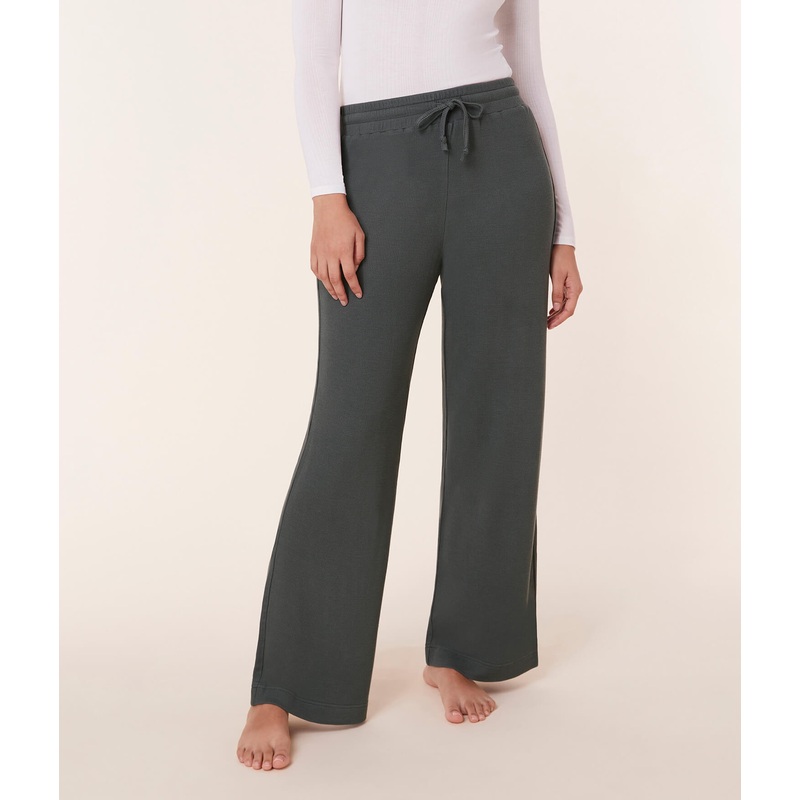 The Wide Leg Pant – Waffle – Dove