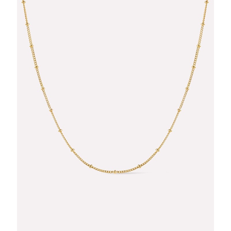 Ana Gold Small Ball Chain Necklace – Ana Luisa