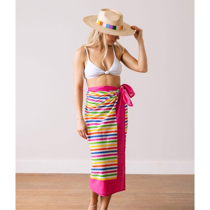 Andie Rainbow Stripe Sarong