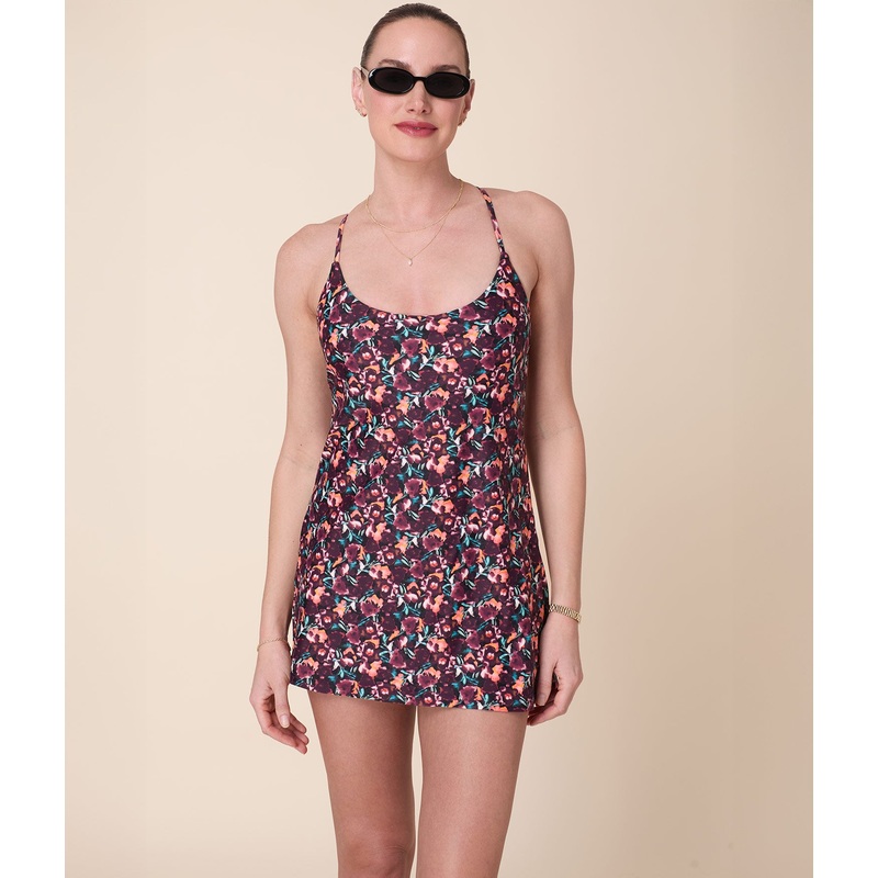 Andie X Lands’ End Tugless Fiji Swim Dress – Eco Nylon – Multi Floral