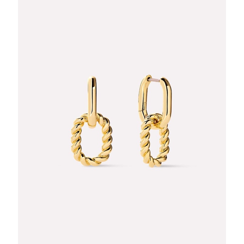 Ash Double Mini Gold Drop Earrings – Ana Luisa