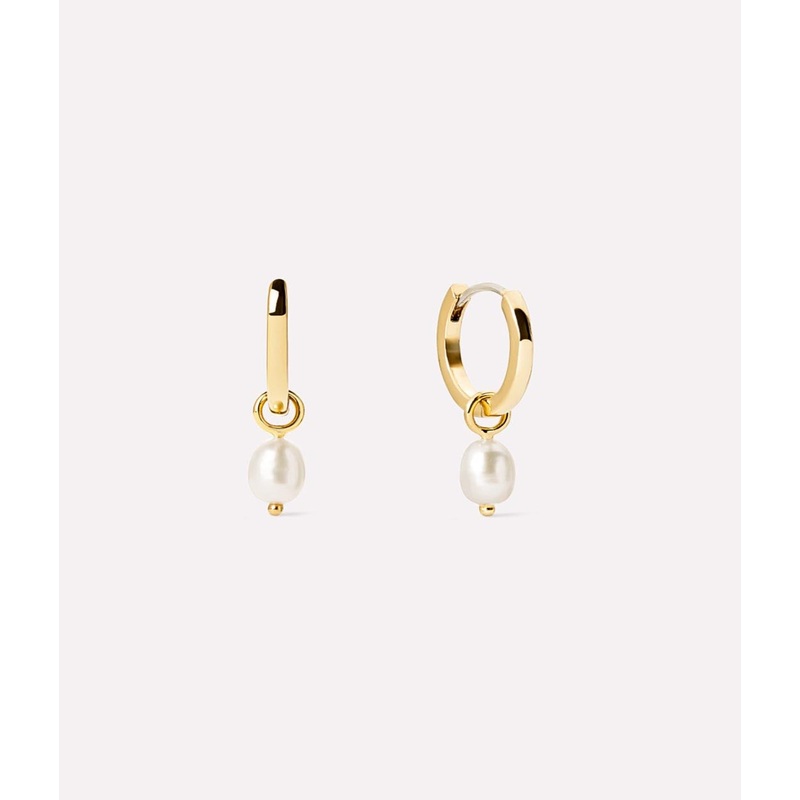 Frida Pearl Huggie Hoops – Ana Luisa