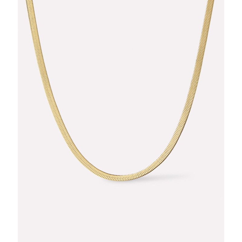 Ina Herringbone Chain Necklace – Ana Luisa