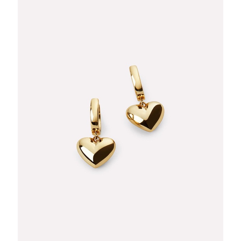 Jessica Puffed Heart Hoops – Ana Luisa