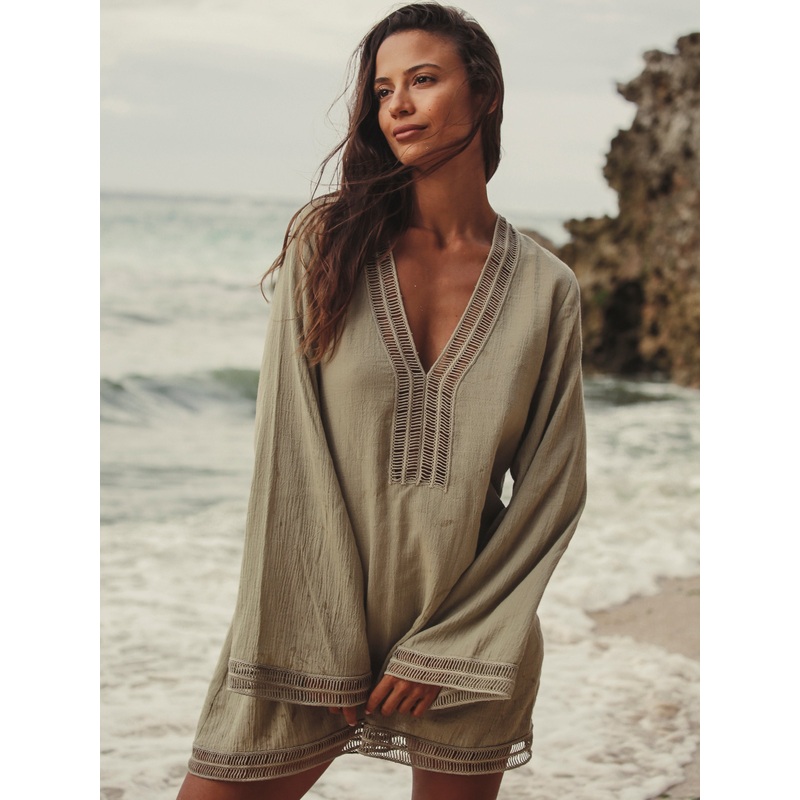 Positano Dress – Khaki Green