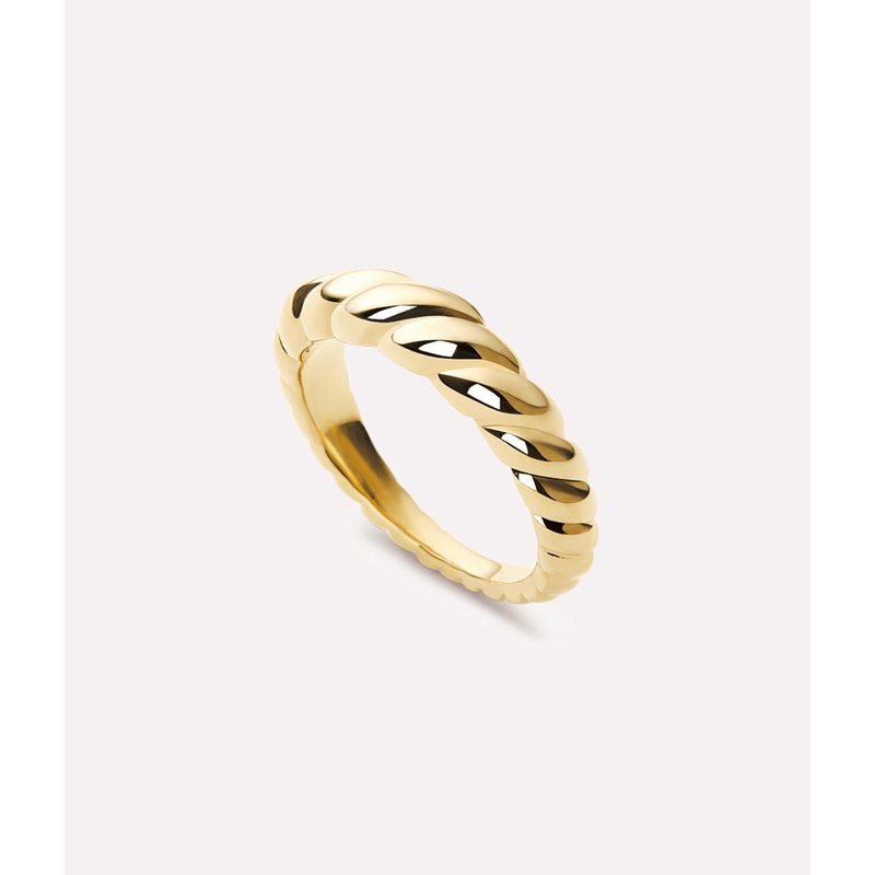 Rope Slim Gold Twist Ring – Ana Luisa
