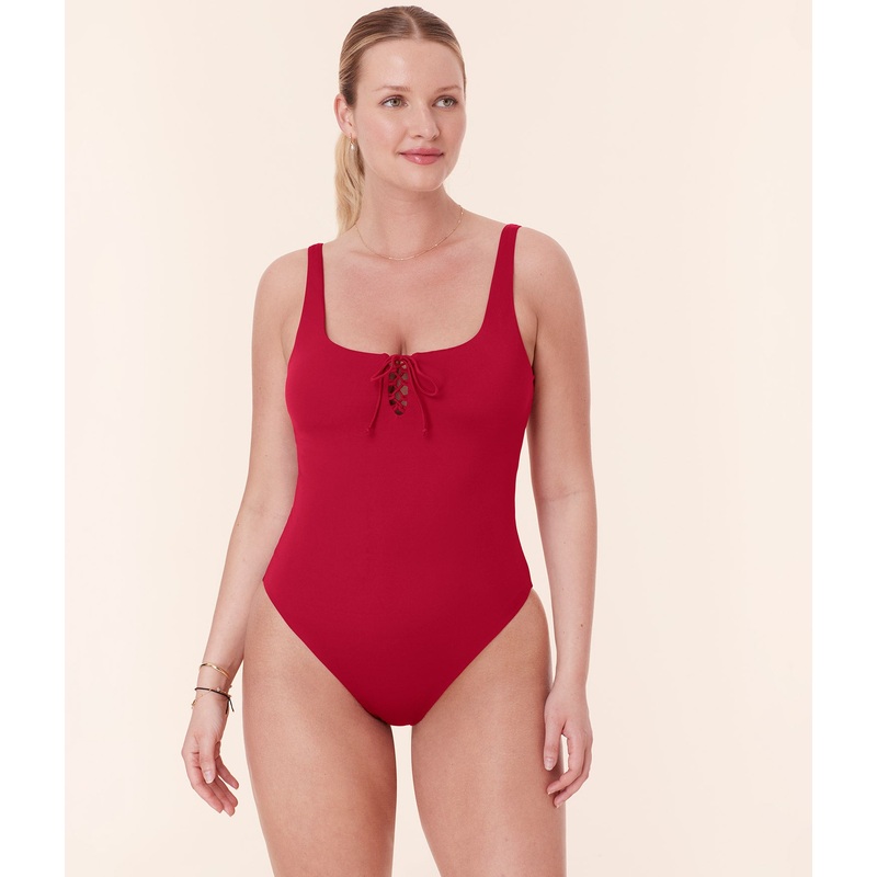 The Macao One Piece – Eco Nylon – Garnet – Classic