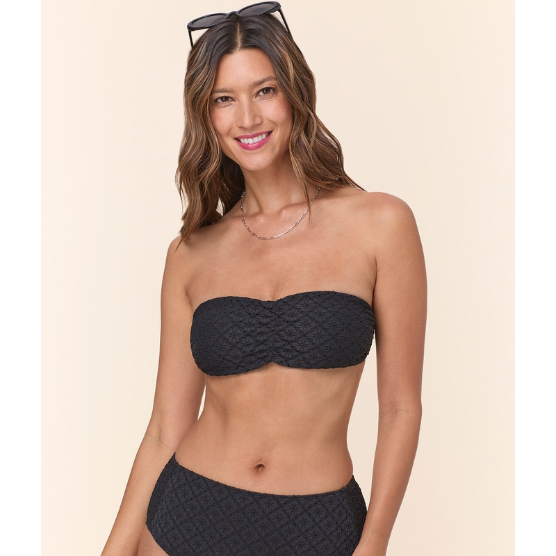 The Pana Bikini Top – Eyelet – Black Eyelet