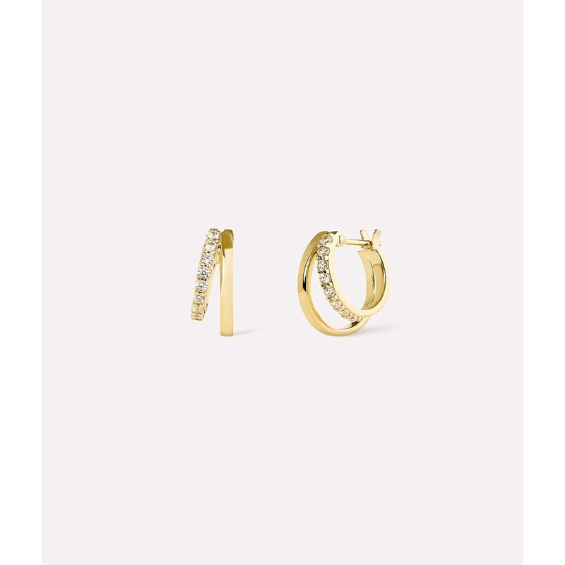 Toda Double Hoop Earrings – Ana Luisa