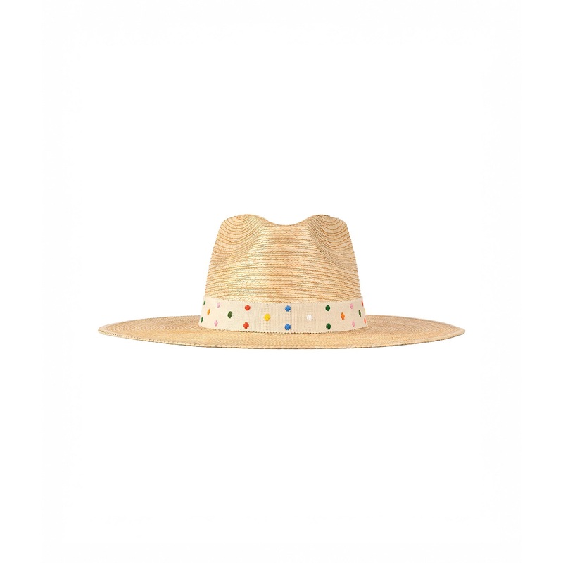 Vanilla Swiss Dot Hat