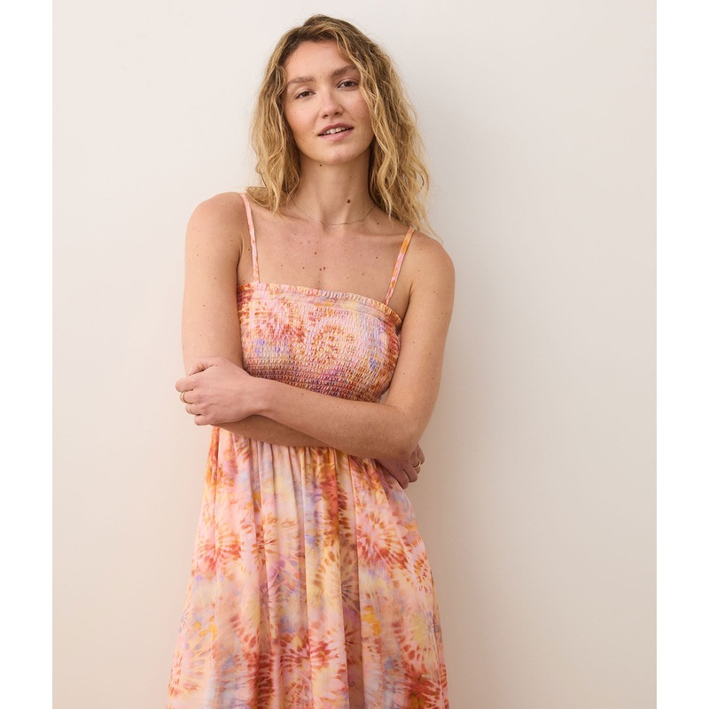 Sutton Strapless Maxi Dress – Tencel – Tie Dye