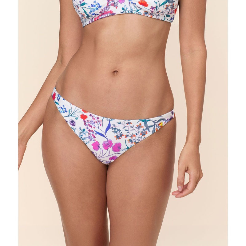 The Cheeky Bikini Bottom – Eco Nylon – Botanical Floral