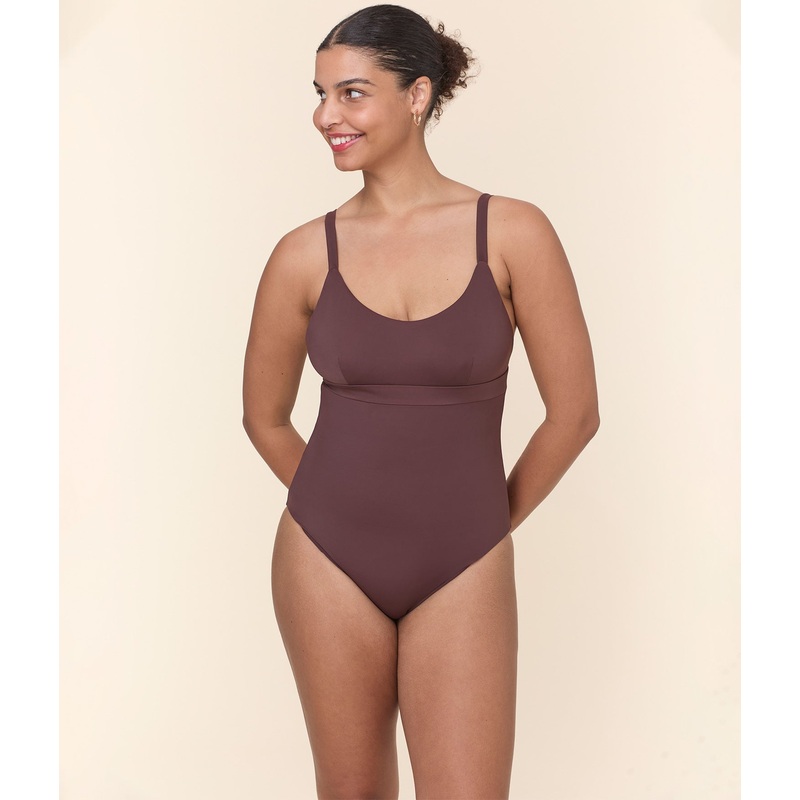 The Honolulu One Piece – Eco Nylon – Mink – Long Torso
