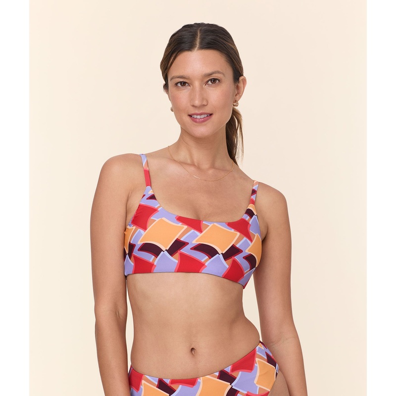 The Maui Bikini Top – Eco Nylon – Mod Geo